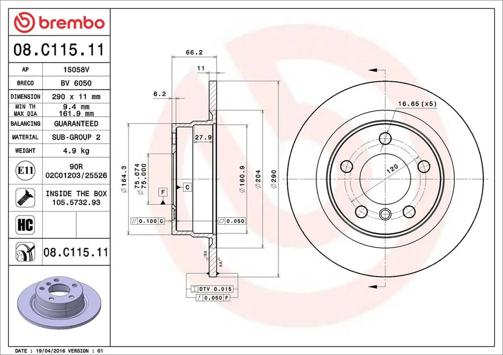 Brembo Bremsensatz Vorderachse + Hinterachse für BMW 1er F20,F21 2er F22,F23 Brembo