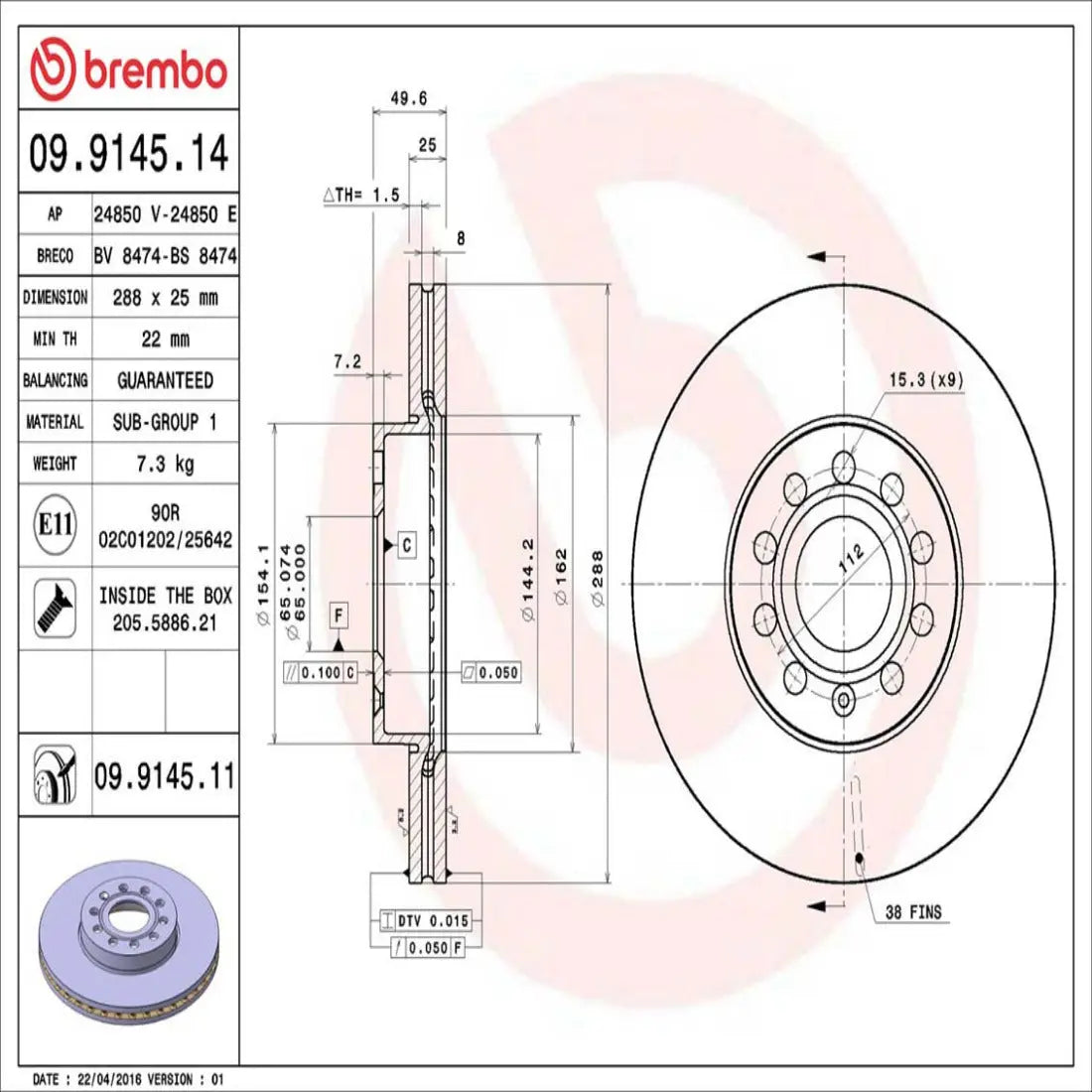 Brembo Bremsensatz Vorderachse + Hinterachse für AUDI, SEAT, SKODA, VW Brembo