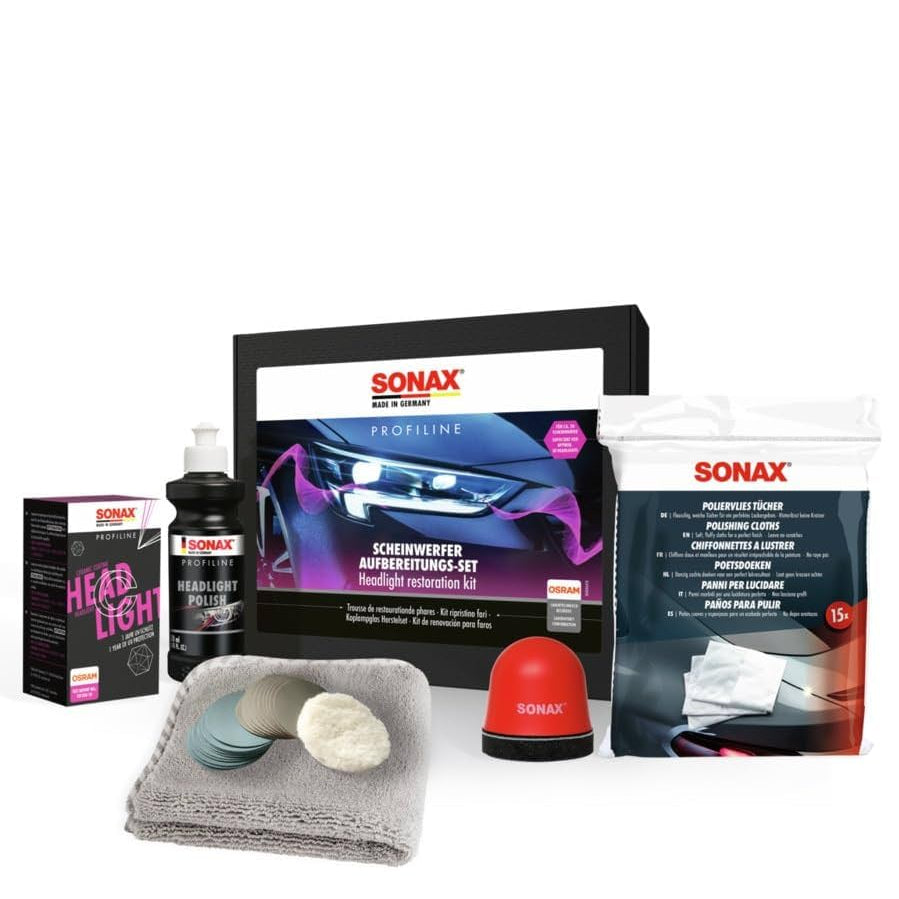 SONAX 405641 PROFILINE Scheinwerfer Aufbereitungsset