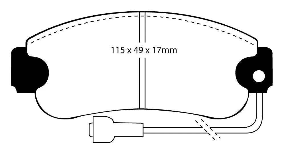 EBC Bremsbeläge Blackstuff HA passend für Honda CR-V V - DPX3085 EBC Brakes
