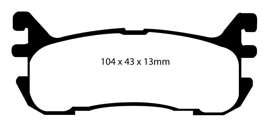 EBC Bremsbeläge Blackstuff HA passend für Mazda MX5 (NA.NB), 323,  - DP1003 EBC Brakes