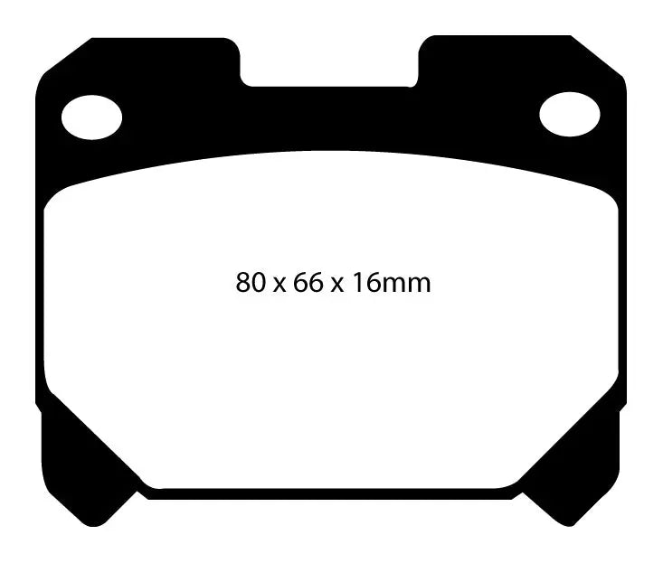 EBC Bremsbeläge Blackstuff HA passen für Toyota Celica 6, Supra 2 - DP1005 EBC Brakes