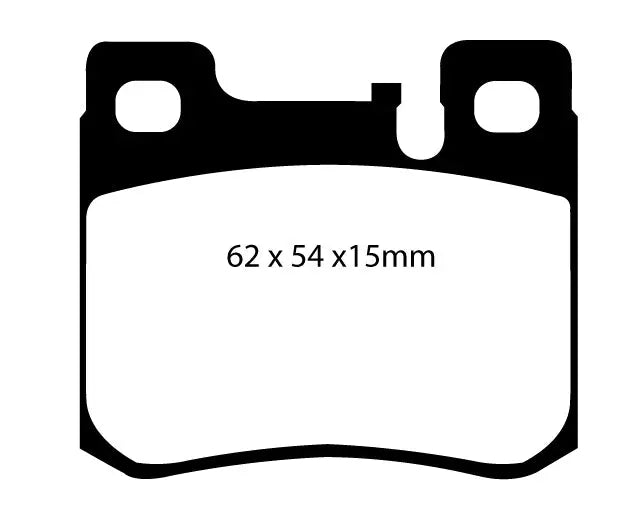 EBC Bremsbeläge Blackstuff HA passend für Mercedes W201,W124,S124 - DP1026 EBC Brakes