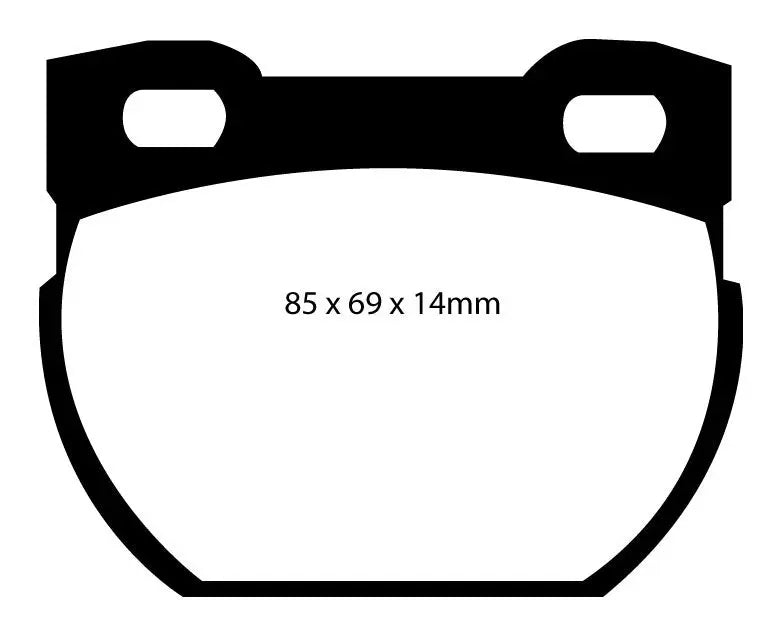 EBC Bremsbeläge Blackstuff HA passend für Land Rover Defender - DP1033 EBC Brakes