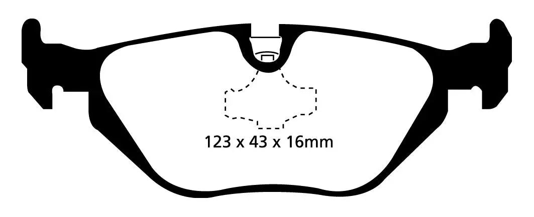 EBC Bremsbeläge Blackstuff HA passend für BMW E36 - DP1079 EBC Brakes