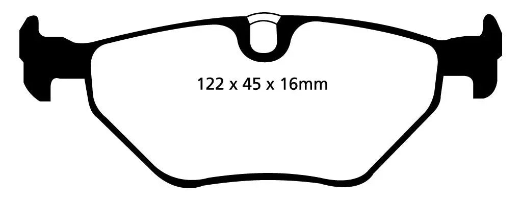 EBC Bremsbeläge Blackstuff HA passend für BMW E39 - DP1091 EBC Brakes