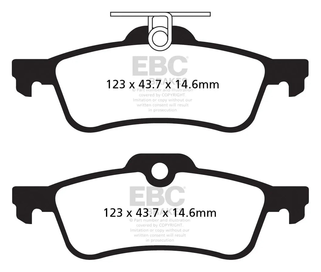 EBC Bremsbeläge Blackstuff HA passend für Honda Civic 9 - DPX2181 EBC Brakes