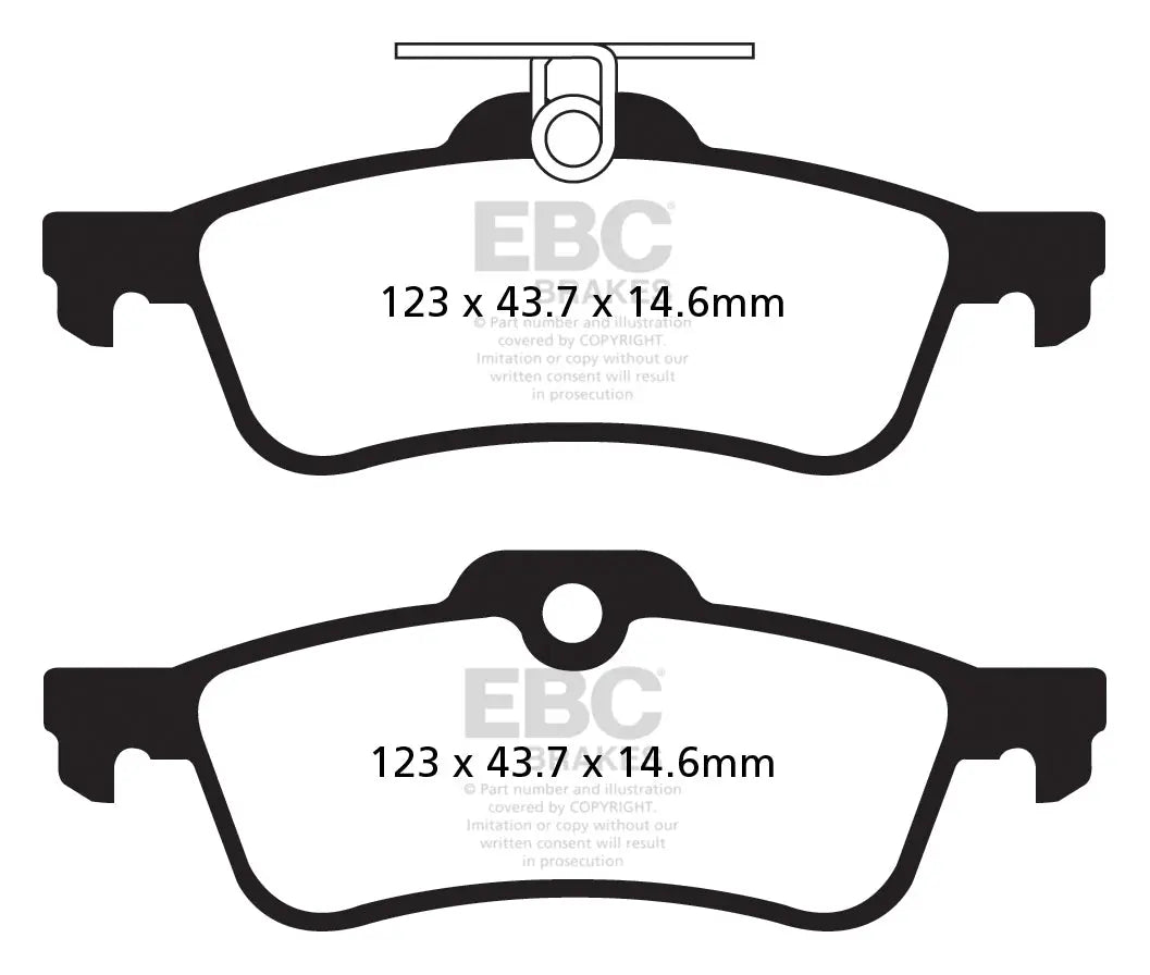 EBC Bremsbeläge Blackstuff HA passend für Honda Civic 9 - DPX2181 EBC Brakes