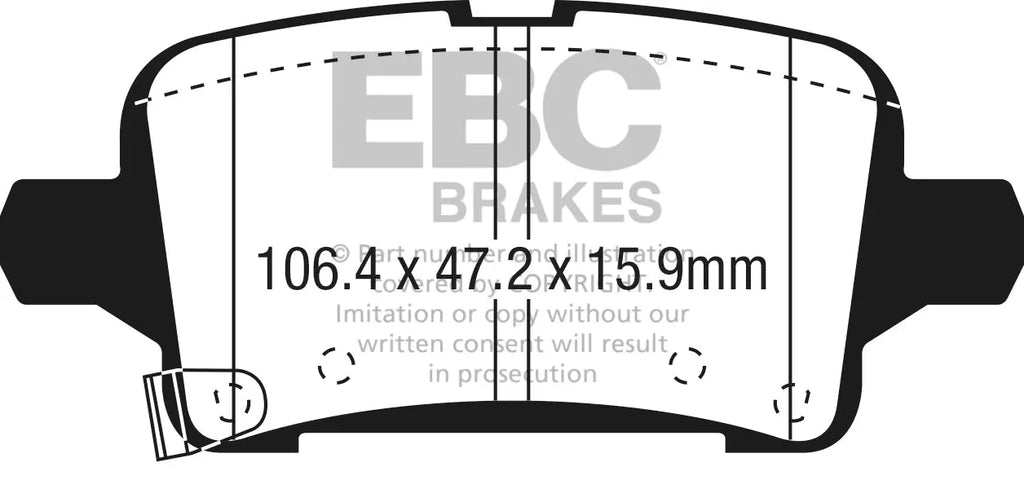 EBC Bremsbeläge Blackstuff HA passend für Opel Insignia B Sport - DPX3074 EBC Brakes