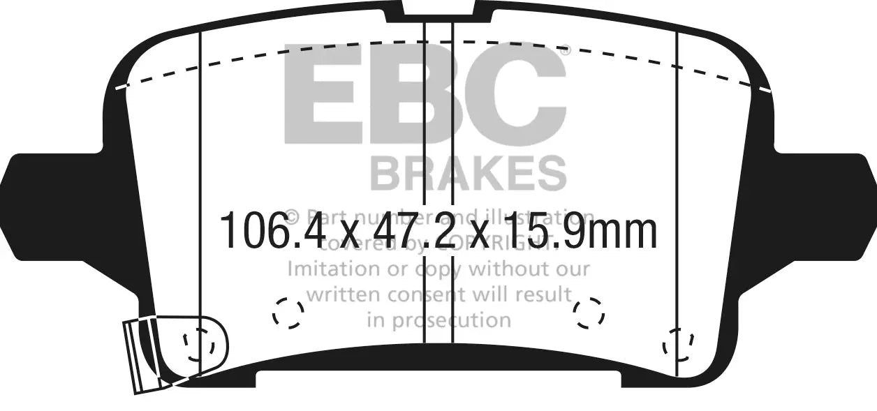 EBC Bremsbeläge Blackstuff HA passend für Opel Insignia B Sport - DPX3074 EBC Brakes