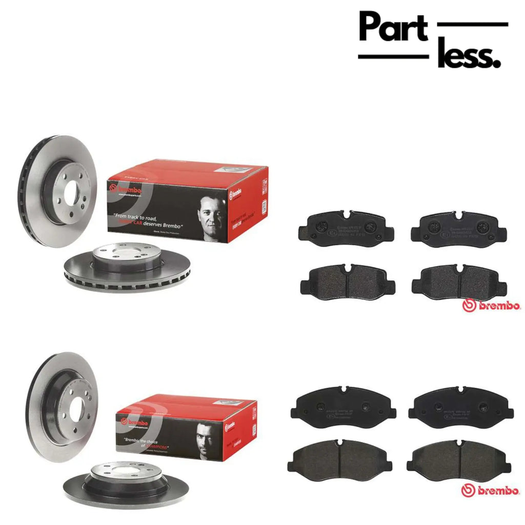 Brembo Bremsensatz Vorderachse + Hinterachse für Mercedes V-Klasse,Vito,Marco-Polo W447 Brembo