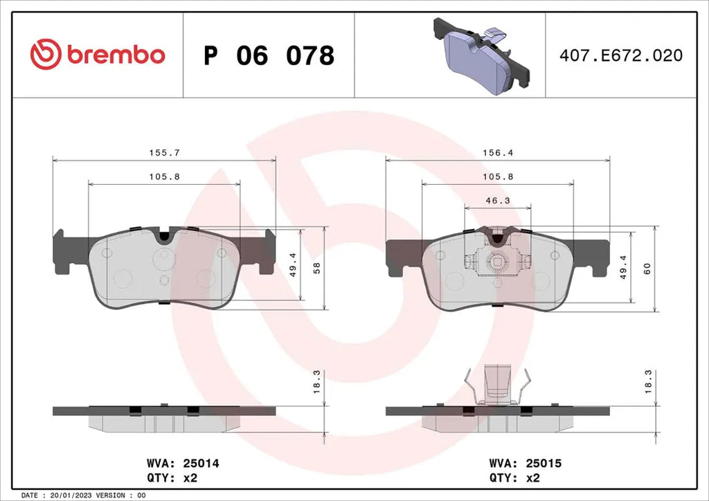 Brembo Bremsensatz Vorderachse + Hinterachse für BMW 1er F20,F21 2er F22,F23 Brembo
