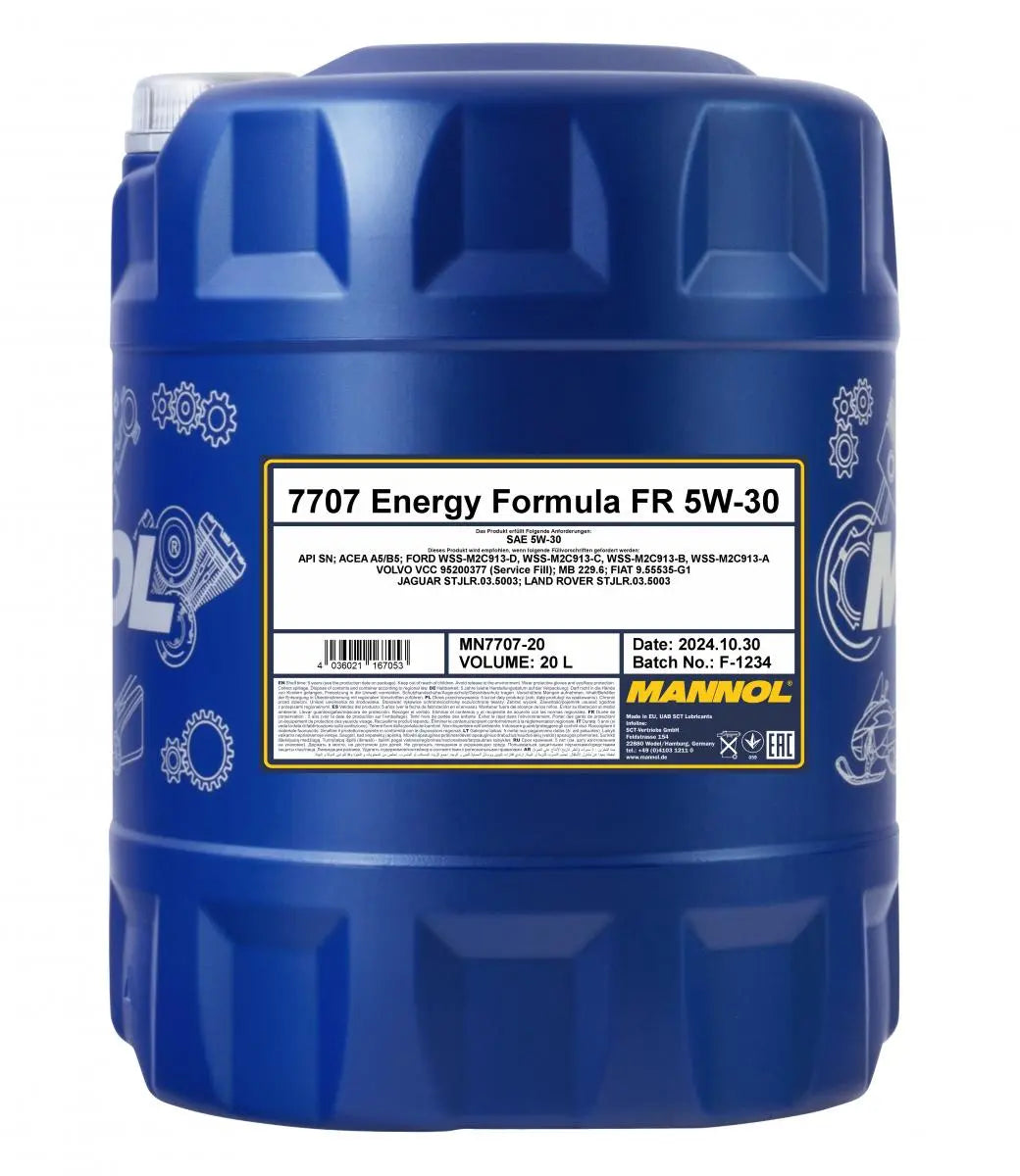 MANNOL 7707 Motoröl Energy Formula FR 5W-30 Mannol