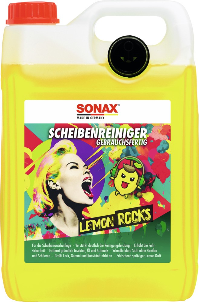 Sonax 160500 ScheibenReiniger gebrauchsfertig Lemon Rocks